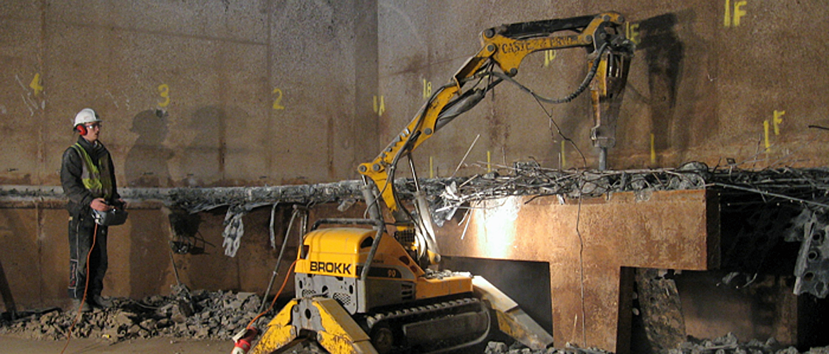 Ram Services Limited - Controlled Demolition with Brokk 90