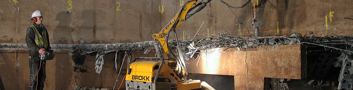 Ram Services Limited - Controlled Demolition with Brokk 90